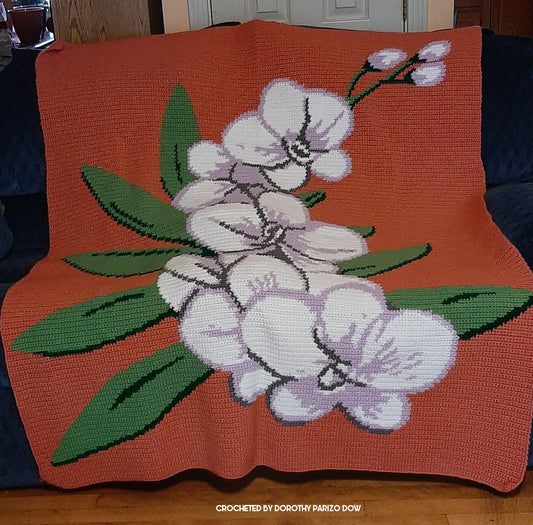 Orchids Crochet Graphghan Pattern
