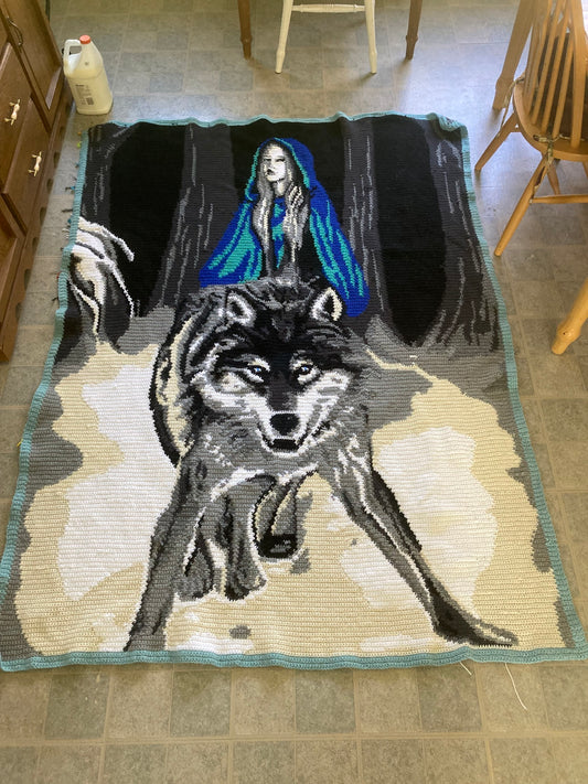 Red Riding Hood Crochet Graphghan Pattern