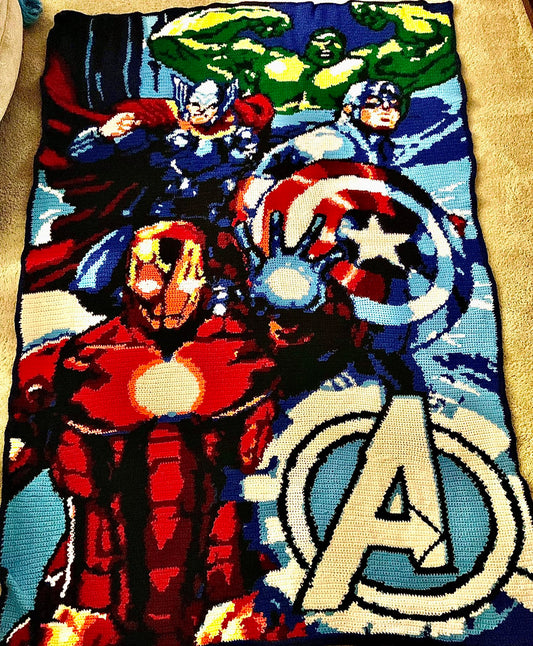 Superheroes Inspired Crochet Graphghan Pattern