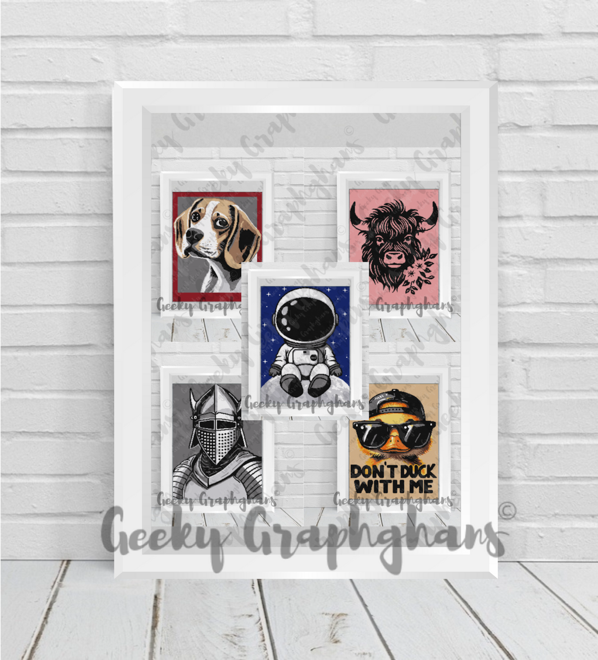 Crochet Bundle pack from Geeky Graphghans - five patterns for one great price