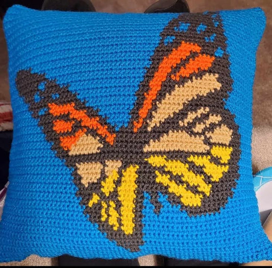 Butterfly Crochet Pillow Pattern