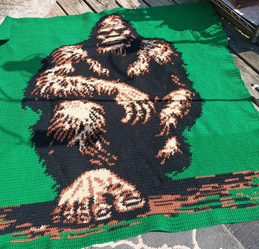 Bigfoot Sasquach Crocheted By Penny Jones