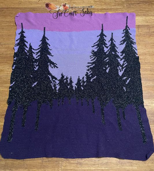 Midnight Forest Crochet Graphghan Pattern