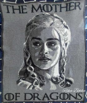 Mother Of Dragons Khaleesi, Game of Thrones inspired crochet graphghan pattern