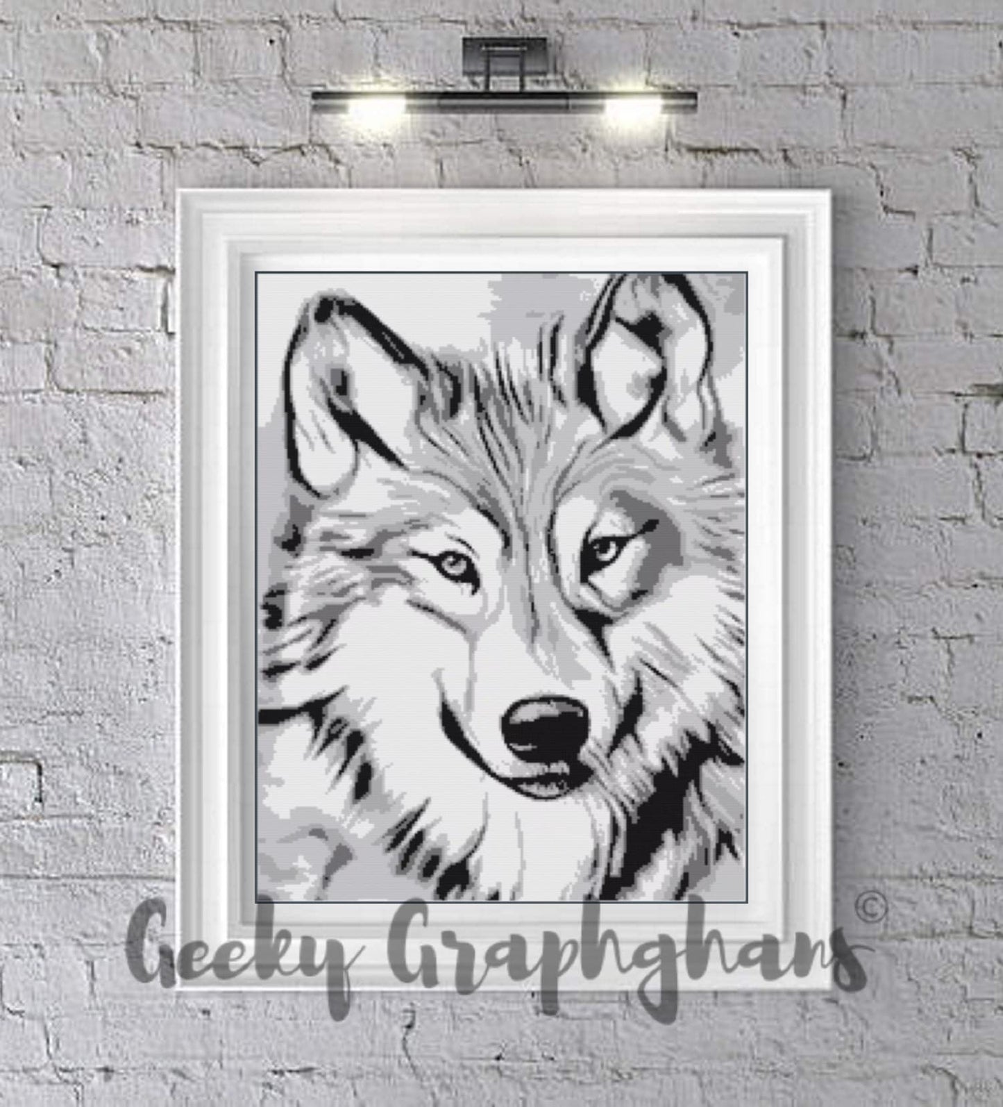 Grey Wolf Crochet Graphghan Pattern