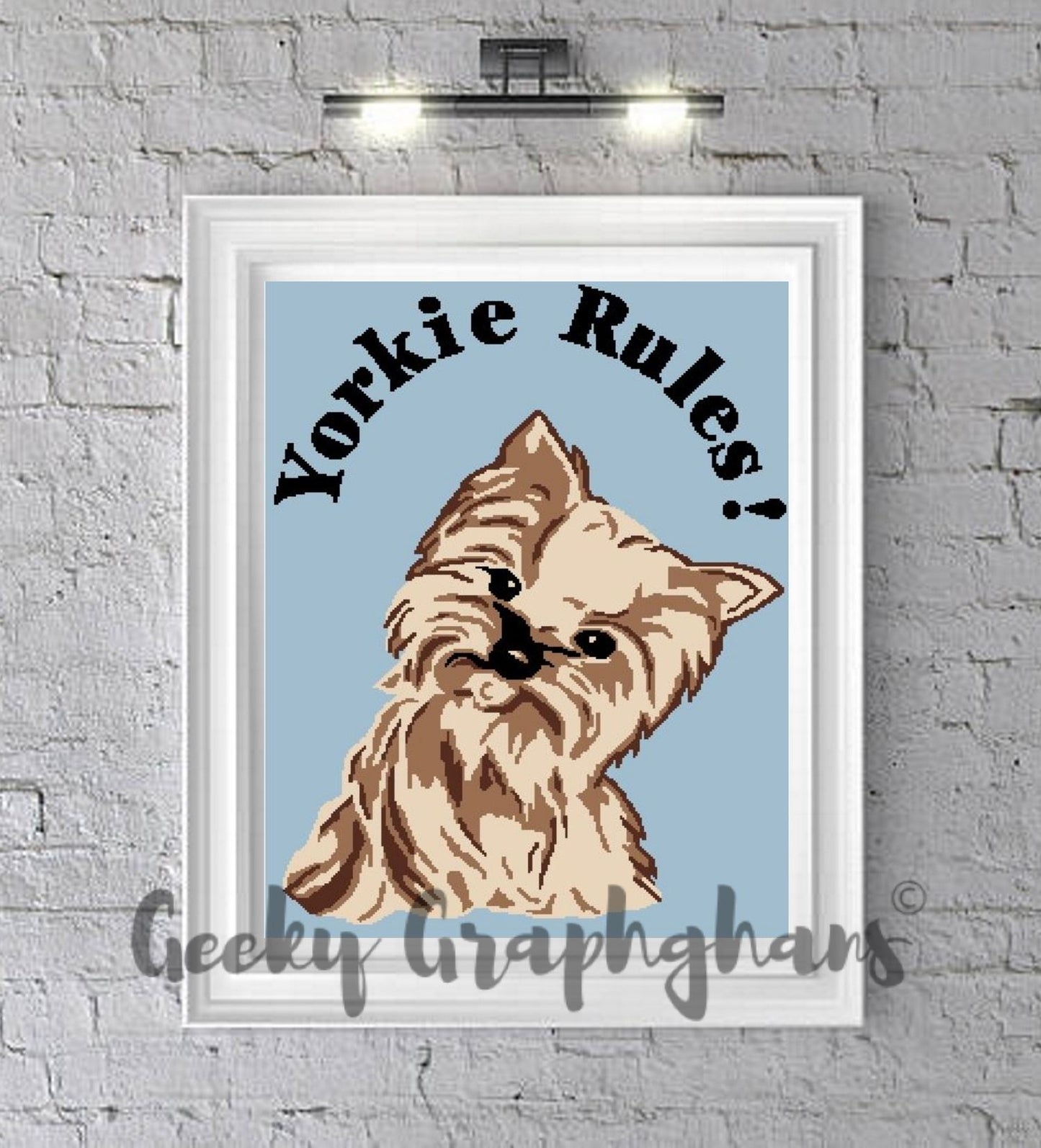 Yorkie Rules! Crochet Graphghan Pattern