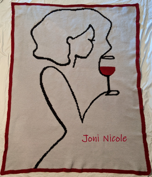 Let There Be Wine! Crochet Graphghan Pattern