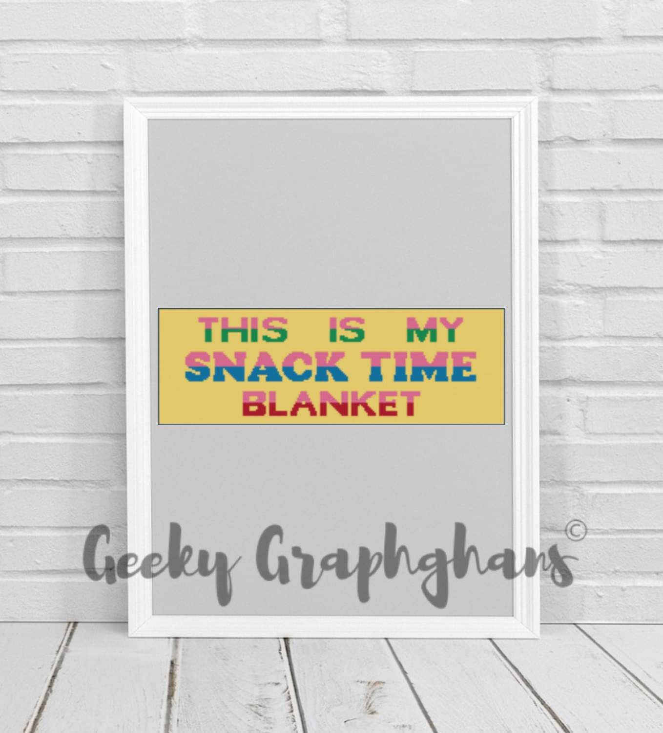 This Is My Snacktime Blanket Crochet Banner Pattern