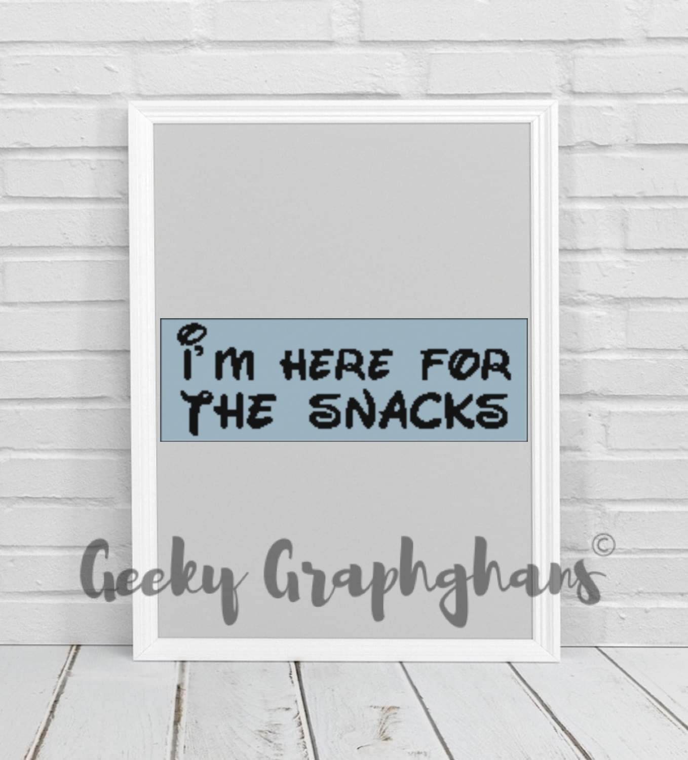 I'm Here For The Snack Crochet Banner Pattern