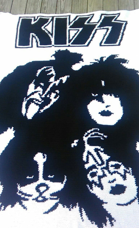 Kiss Band Inspired Cross Stitch Pattern