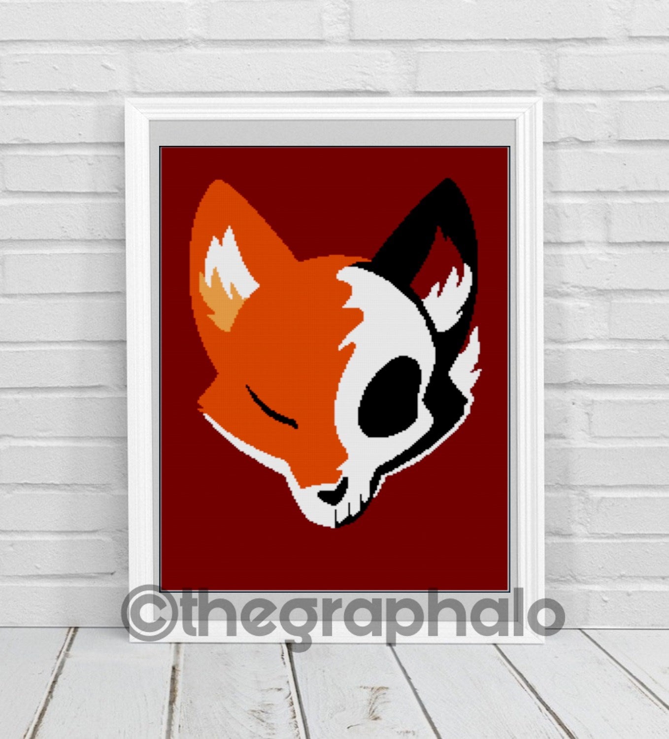 Schrodinger's Fox Crochet Graphghan Pattern SC 180 x 260