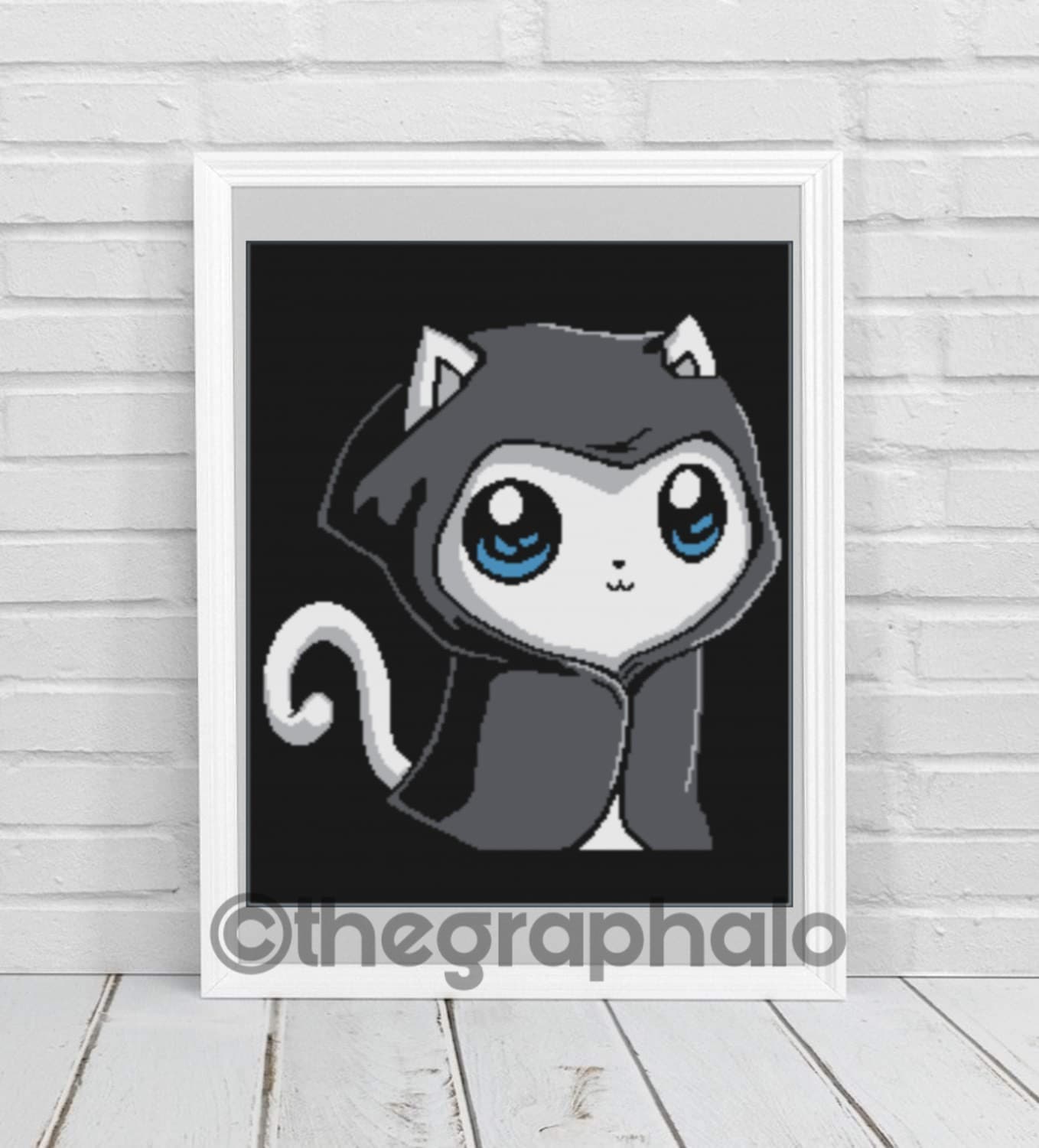 Dark Wizard Kitty Crochet Graphghan Pattern