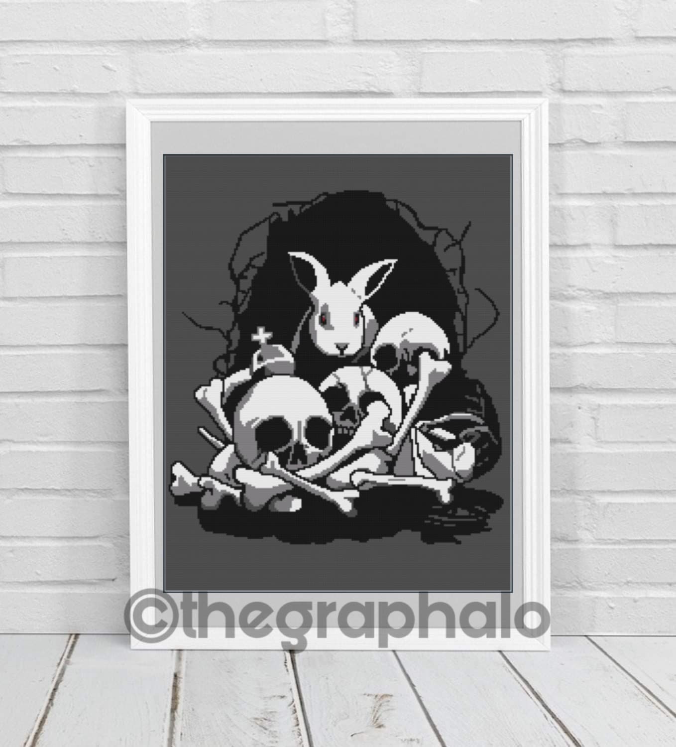 Bad Bunny: The Beast Crochet Graphghan Pattern SC 180 x 240