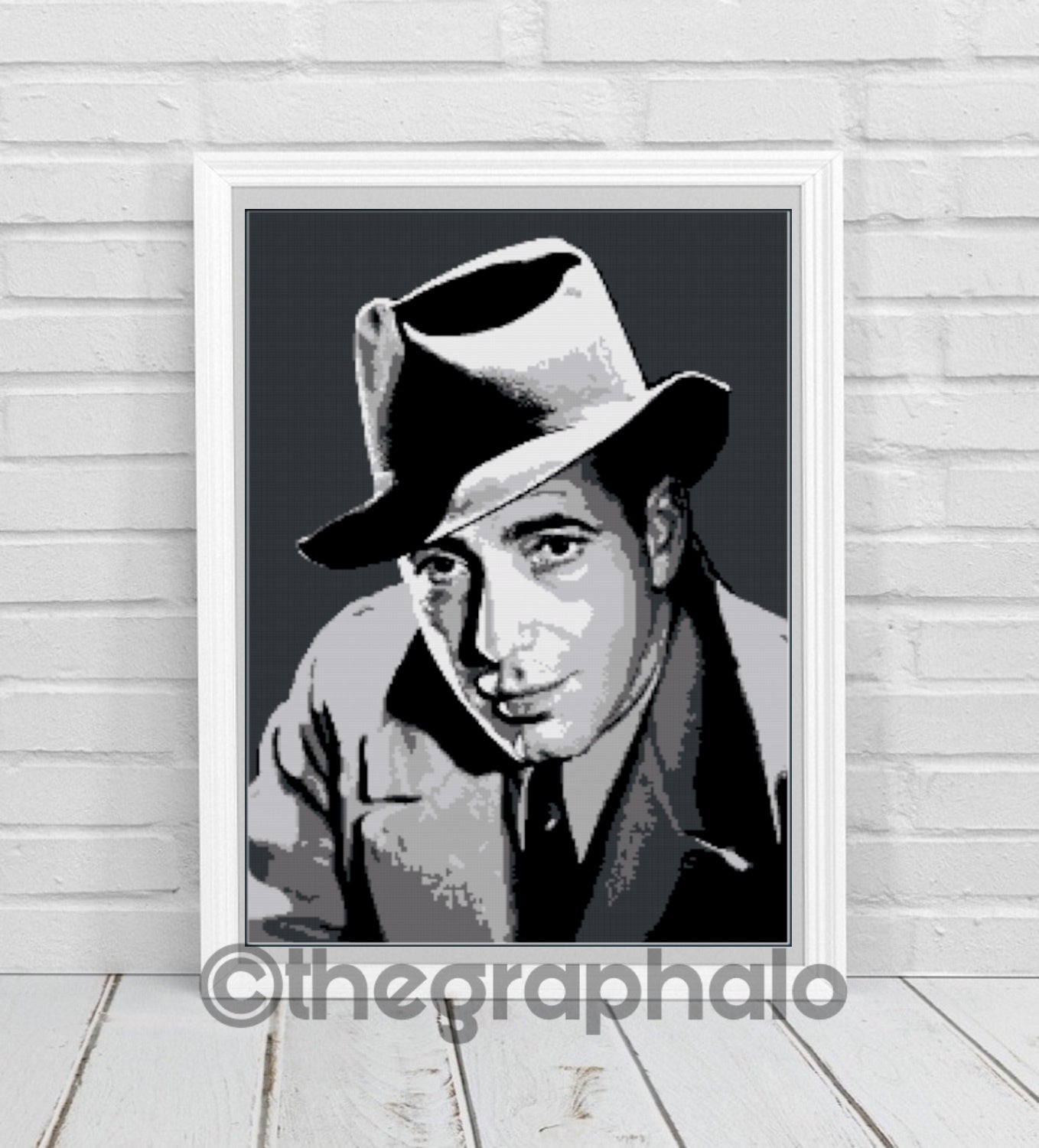 Humphrey Bogart Crochet Photoghan Pattern