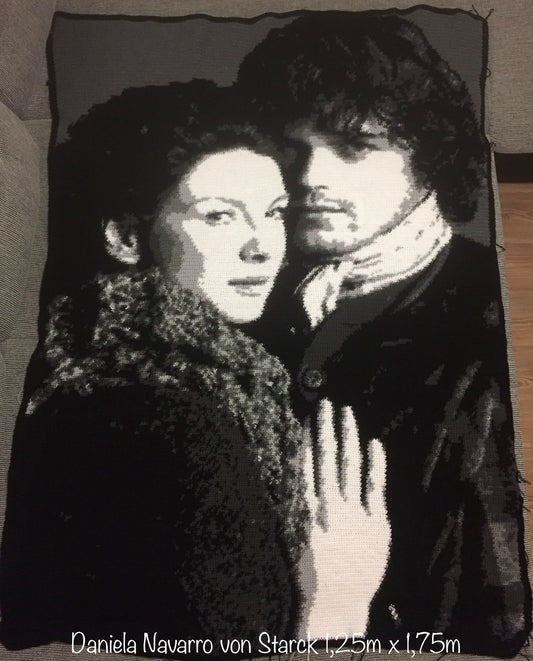 Claire and Jamie Crochet Photoghan Pattern