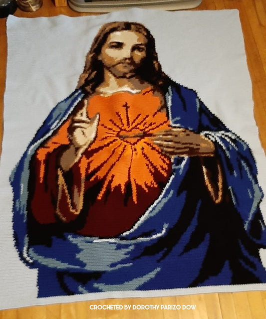 Jesus Christ The Savior Graphghan Pattern