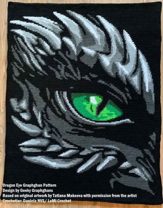Dragon Eye Crochet Graphghan Pattern TSS Version