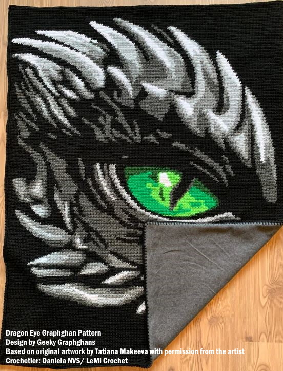 Dragon Eye Crochet Graphghan Pattern Toddler Size