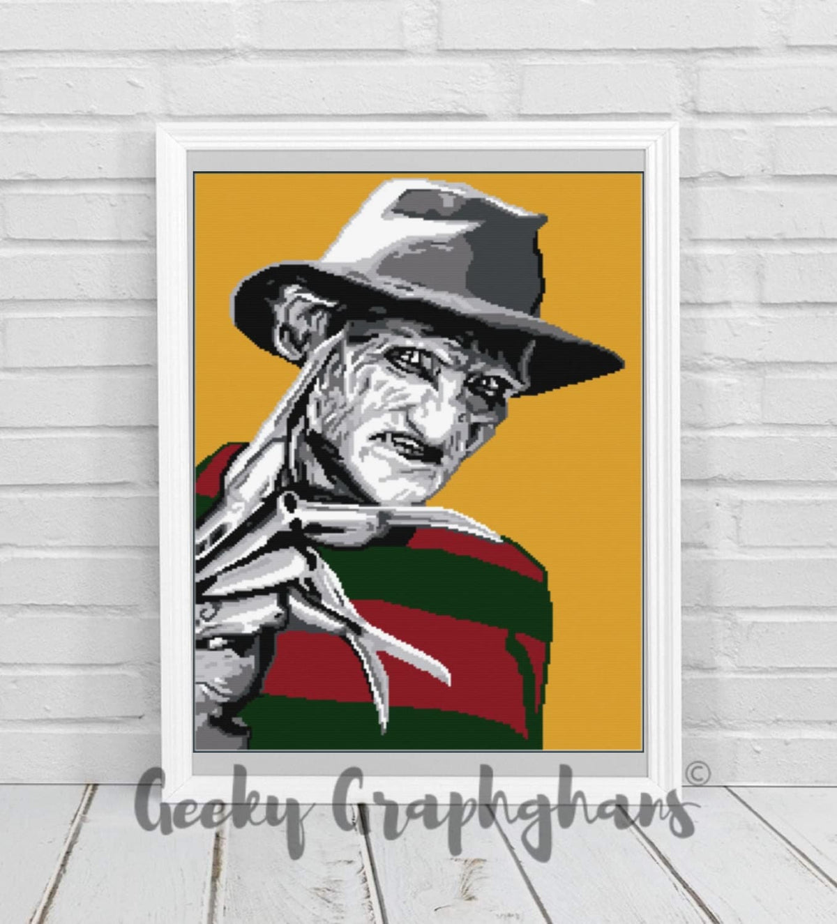 Freddy Krueger Crochet Graphghan Pattern