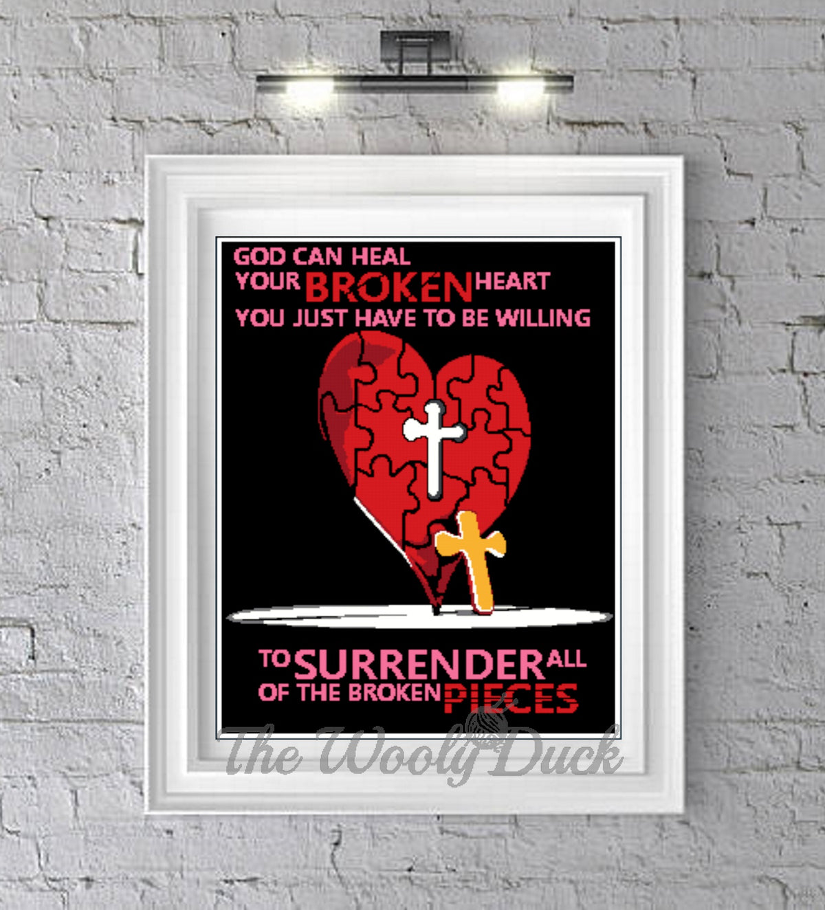 God Heals Crochet Graphghan Pattern (Queen Size)