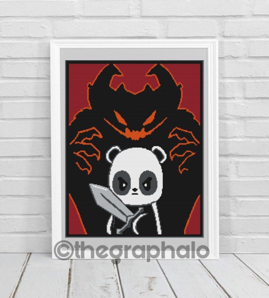 Hero Panda Crochet Graphghan Pattern