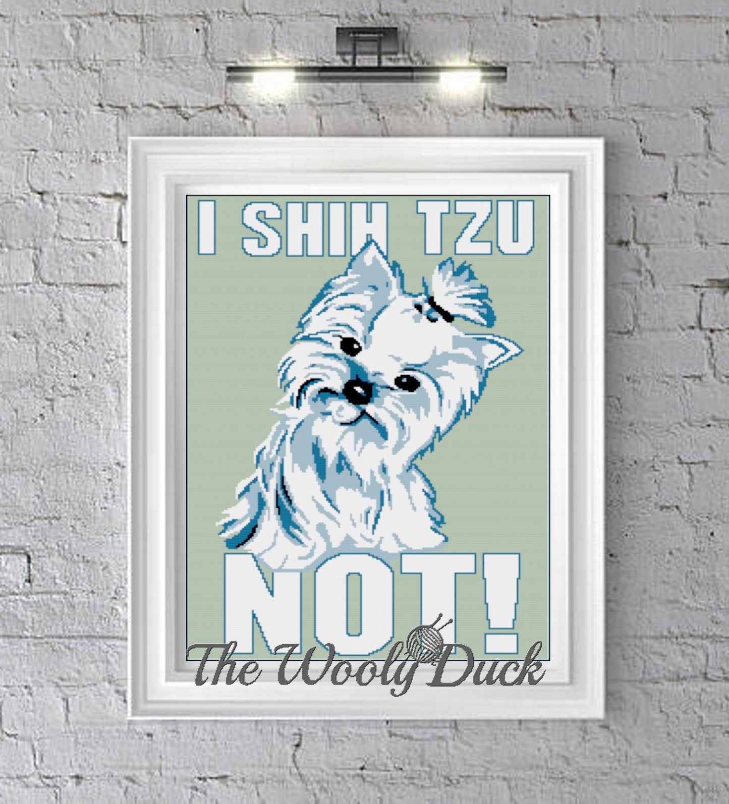 I SHIH TZU NOT crochet graphghan pattern