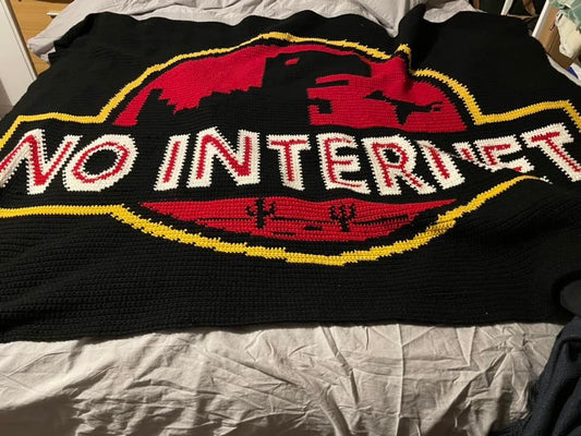 No Internet Crochet Graphghan Pattern SC 200 x 240