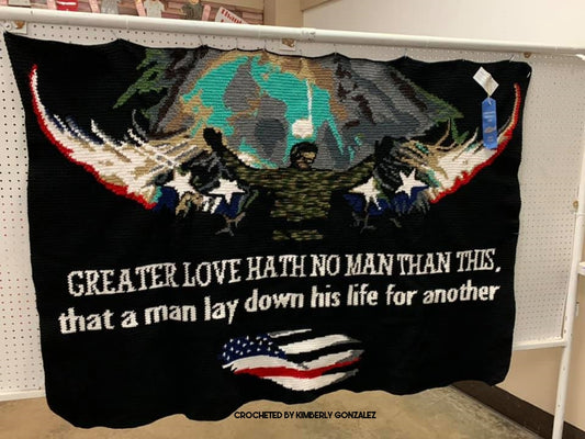 Veterans Blanket Crochet Graphghan Pattern