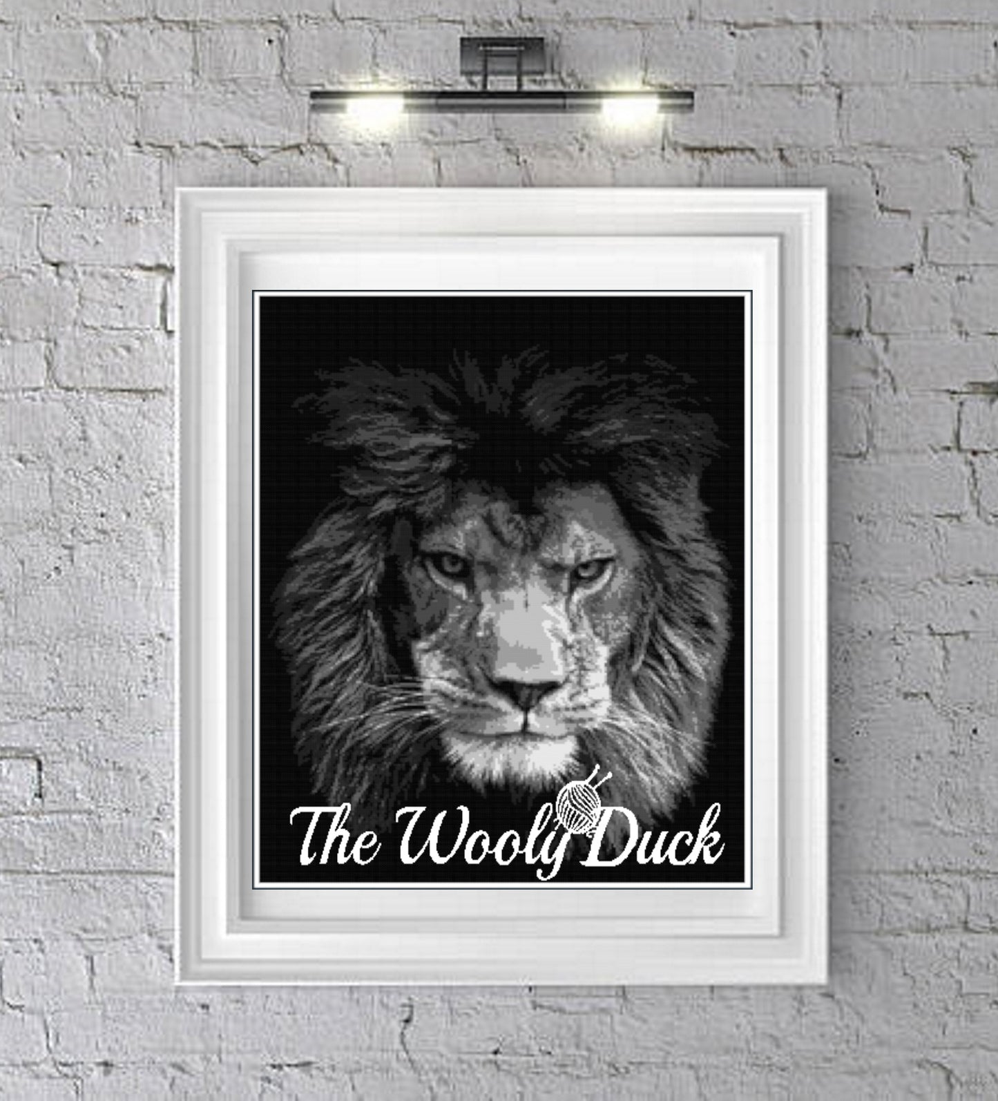 Lion Photoghan Crochet Graphghan Pattern