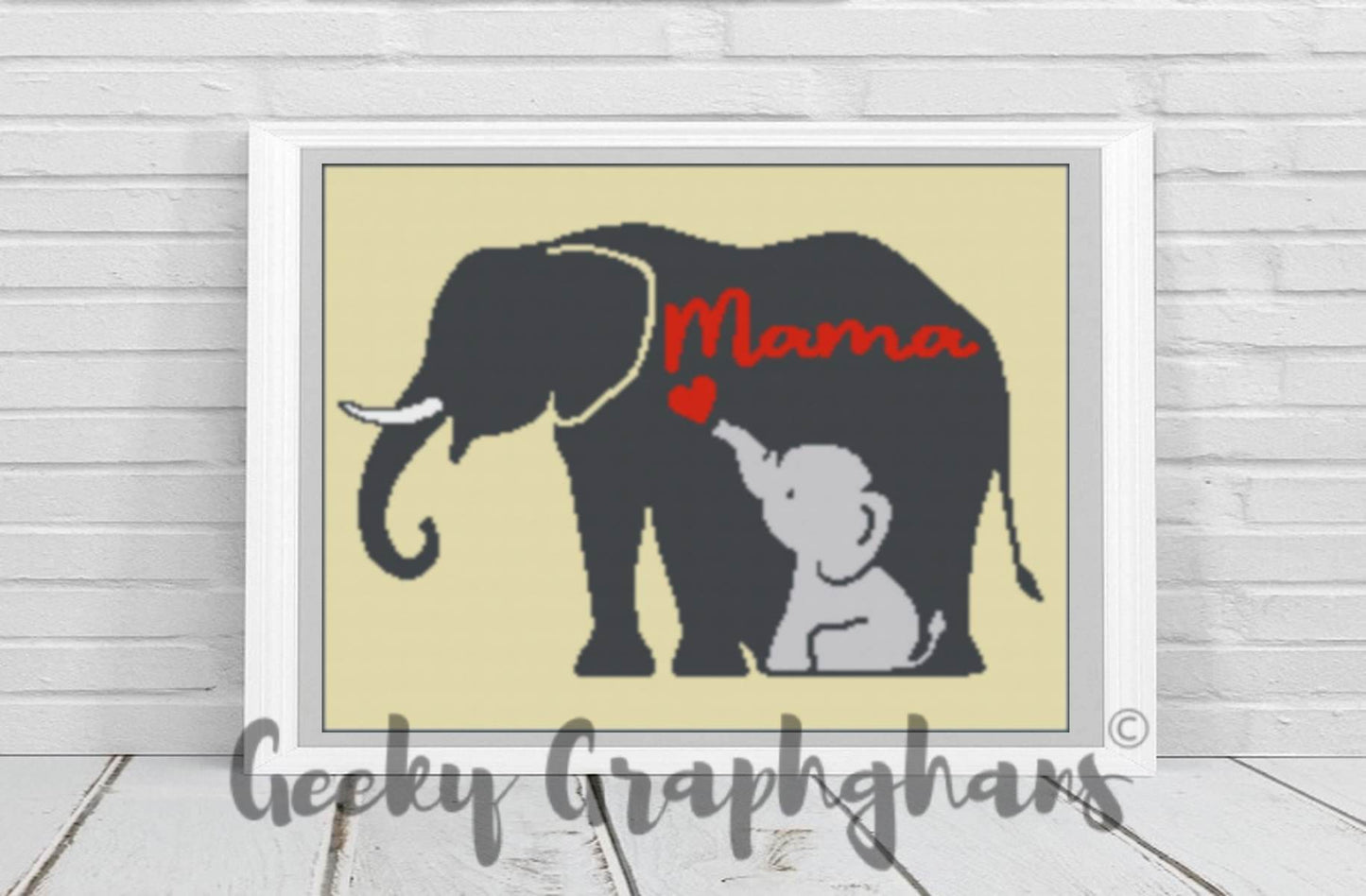 Mama elephant crochet pattern