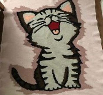 Laughing Kitty crochet graphghan pattern