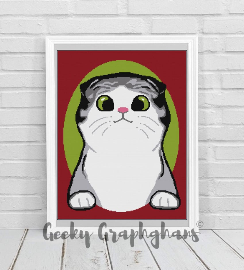 cat crochet graphghan pattern