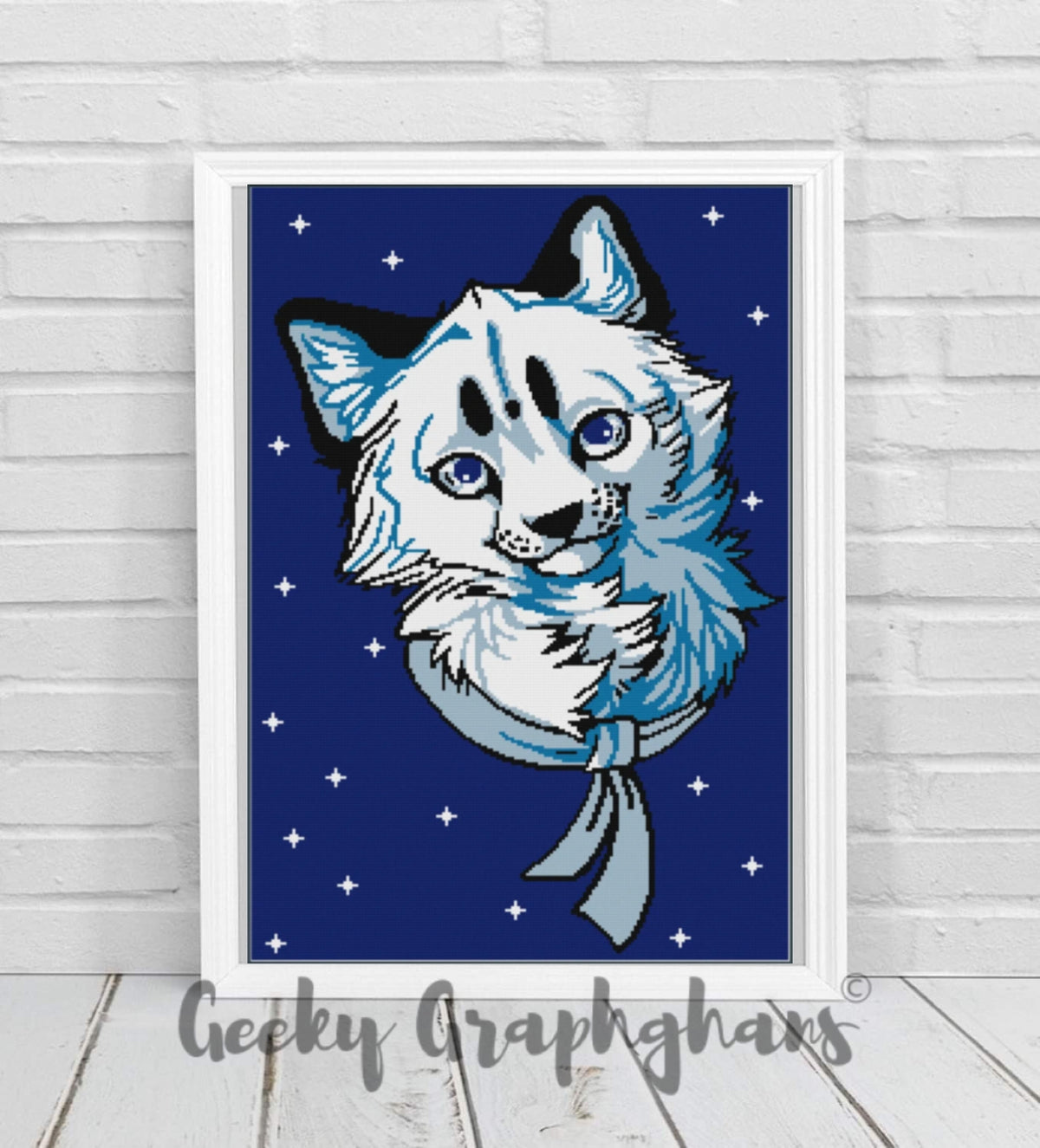 Snow Fox Crochet Graphghan Pattern