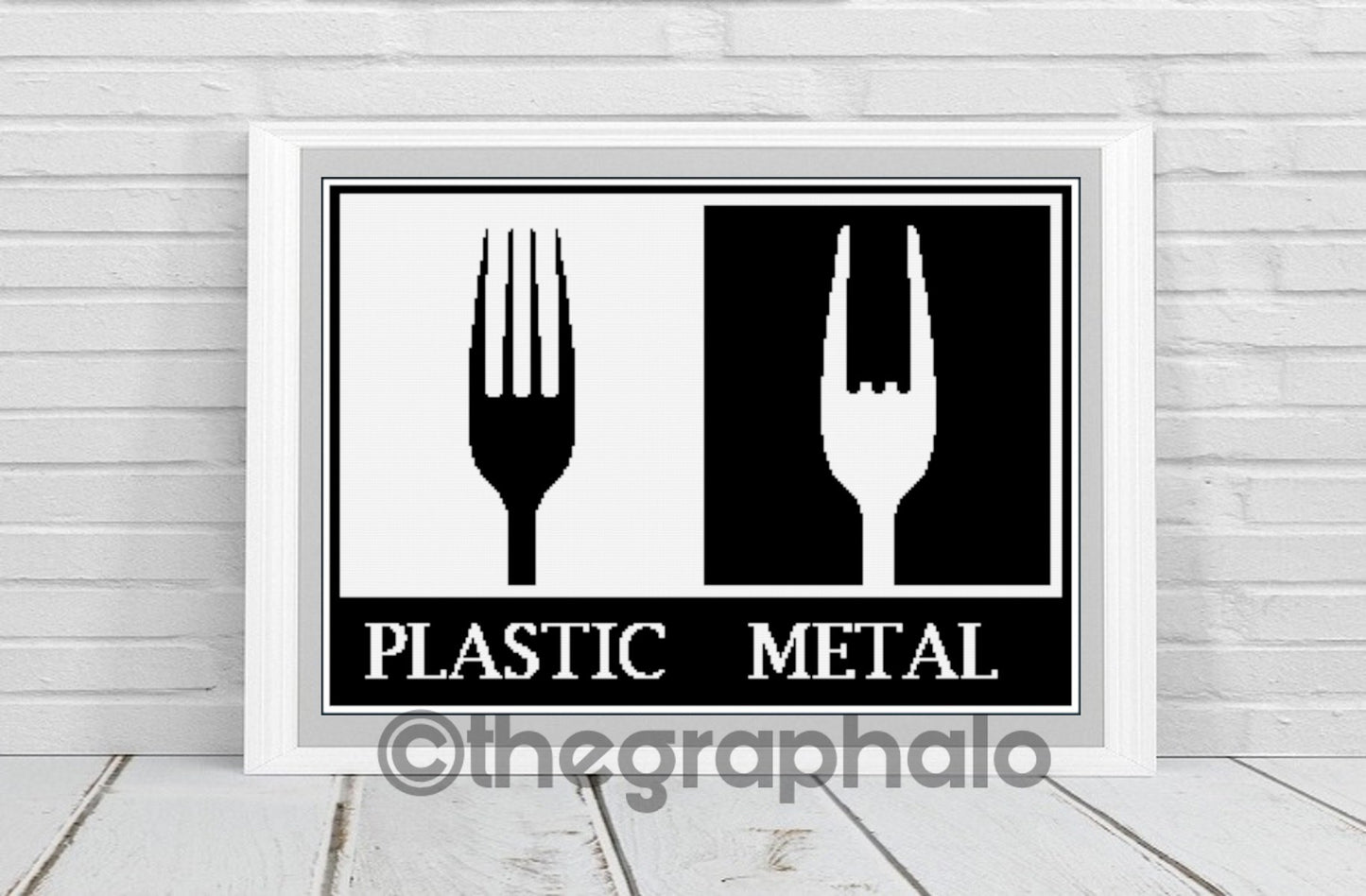 Metal vs Plastic Crochet Graphghan Pattern