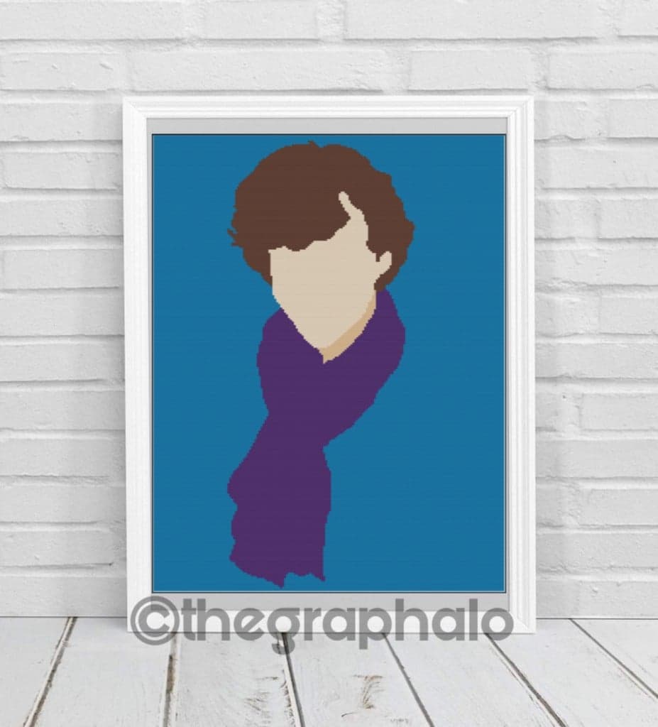 Sherlock Holmes crochet graphghan Pattern