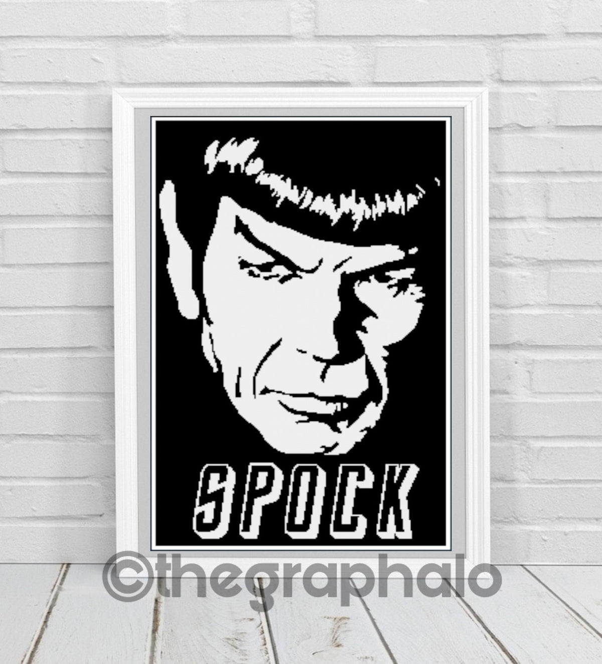 Leonard Nimoy/ Spock Crochet Graphghan Pattern SC 200 x 320