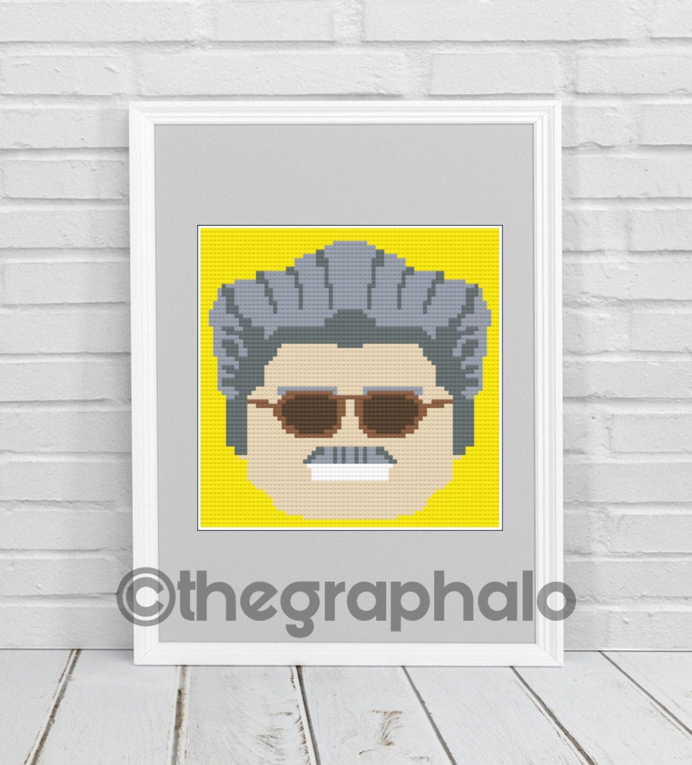 Lego Head Stan Lee Pillow Square SC 70x70