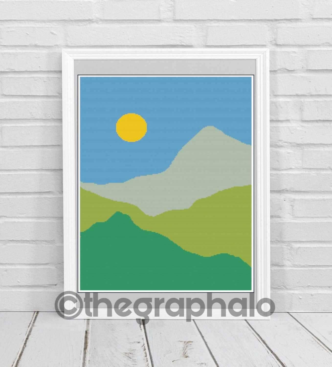 Summer Landscape Crochet Graphghan Pattern