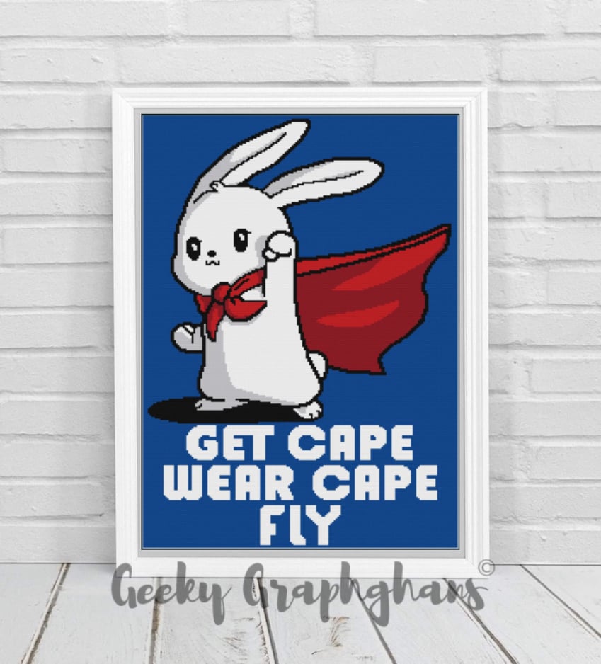 Supper Bunny Crochet Graphghan Pattern