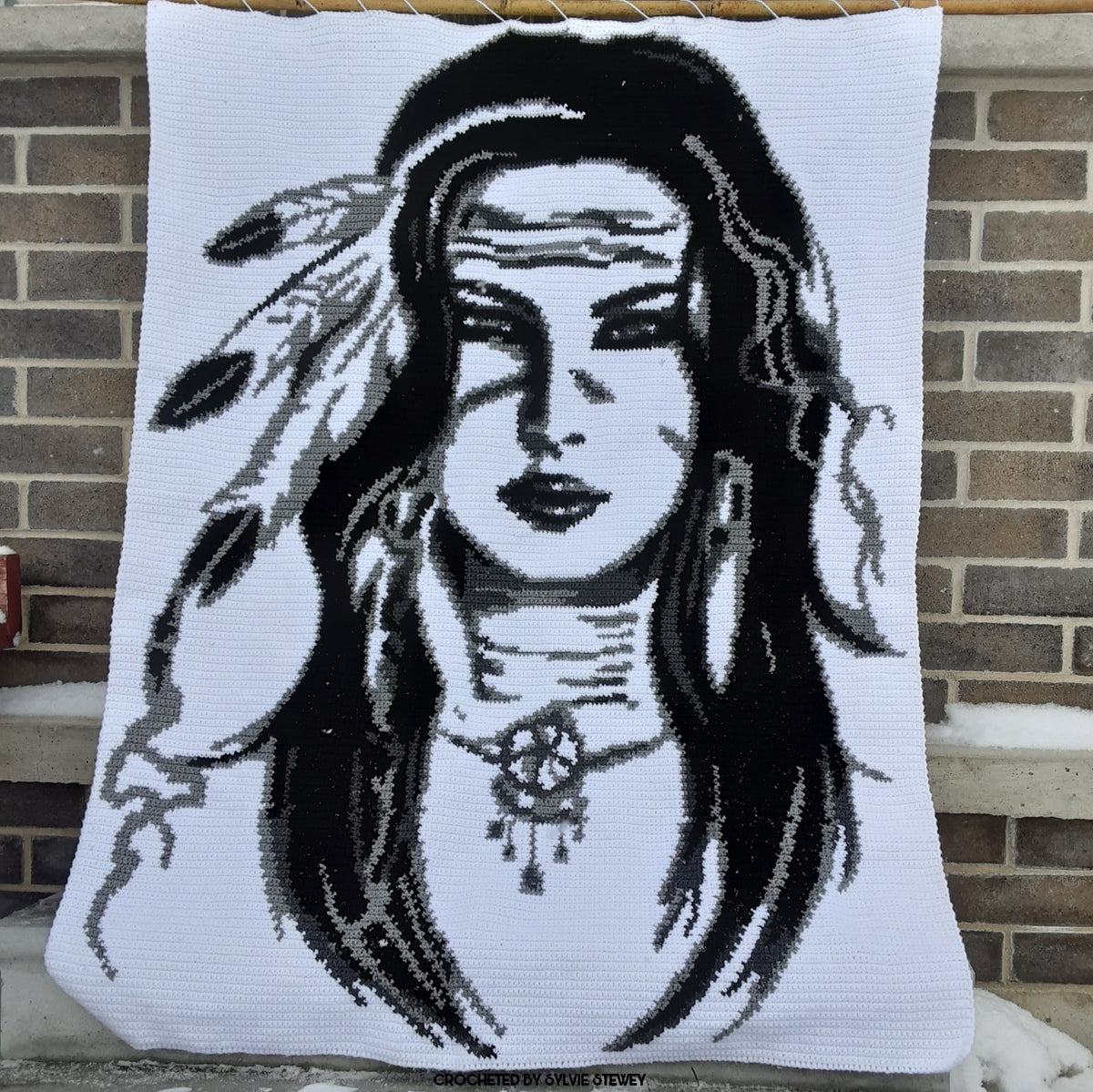 Cross Stitch Brave Graphghan Pattern
