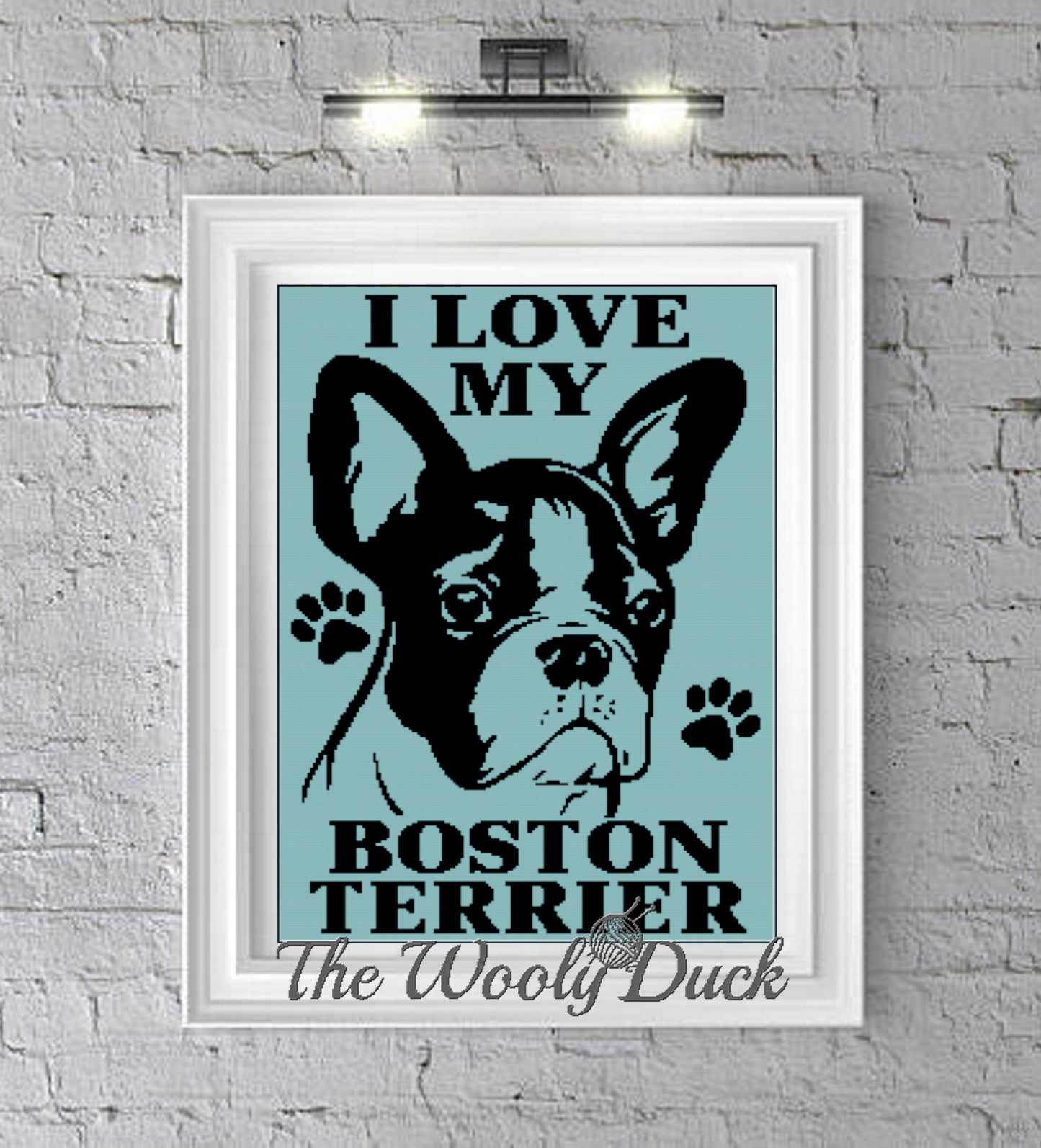 Boston Terrier Crochet Graphghan Pattern