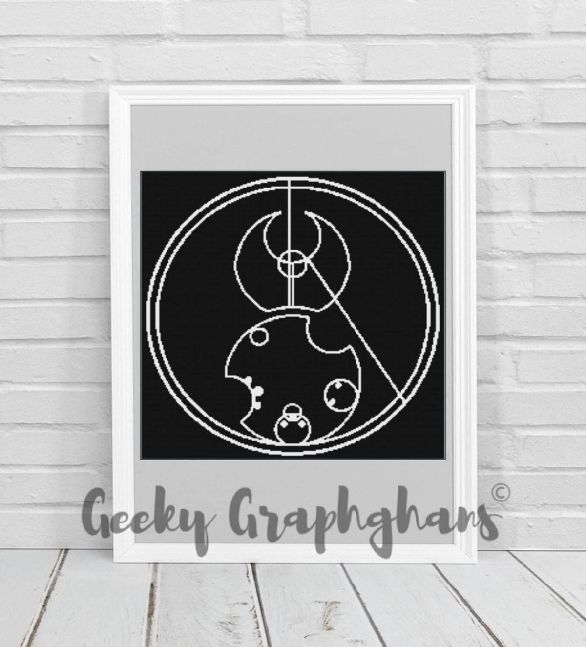 Doctor Who Circular Gallifreyan Script Crochet Pattern