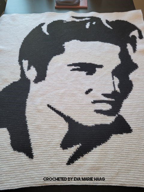 Cross Stitch Elvis Presley Silhouette Pattern