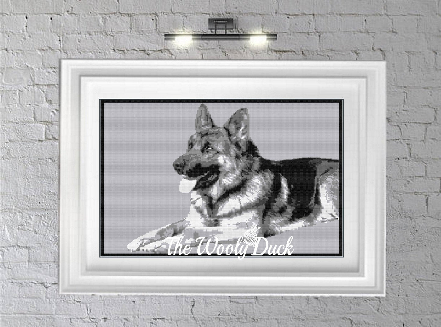 German Shepherd Crochet Graphghan Pattern