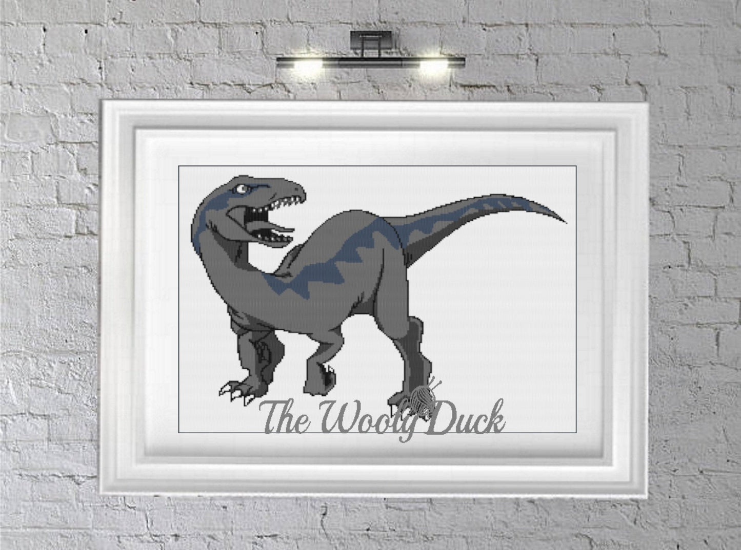 Velociraptor Crochet Graphghan Pattern