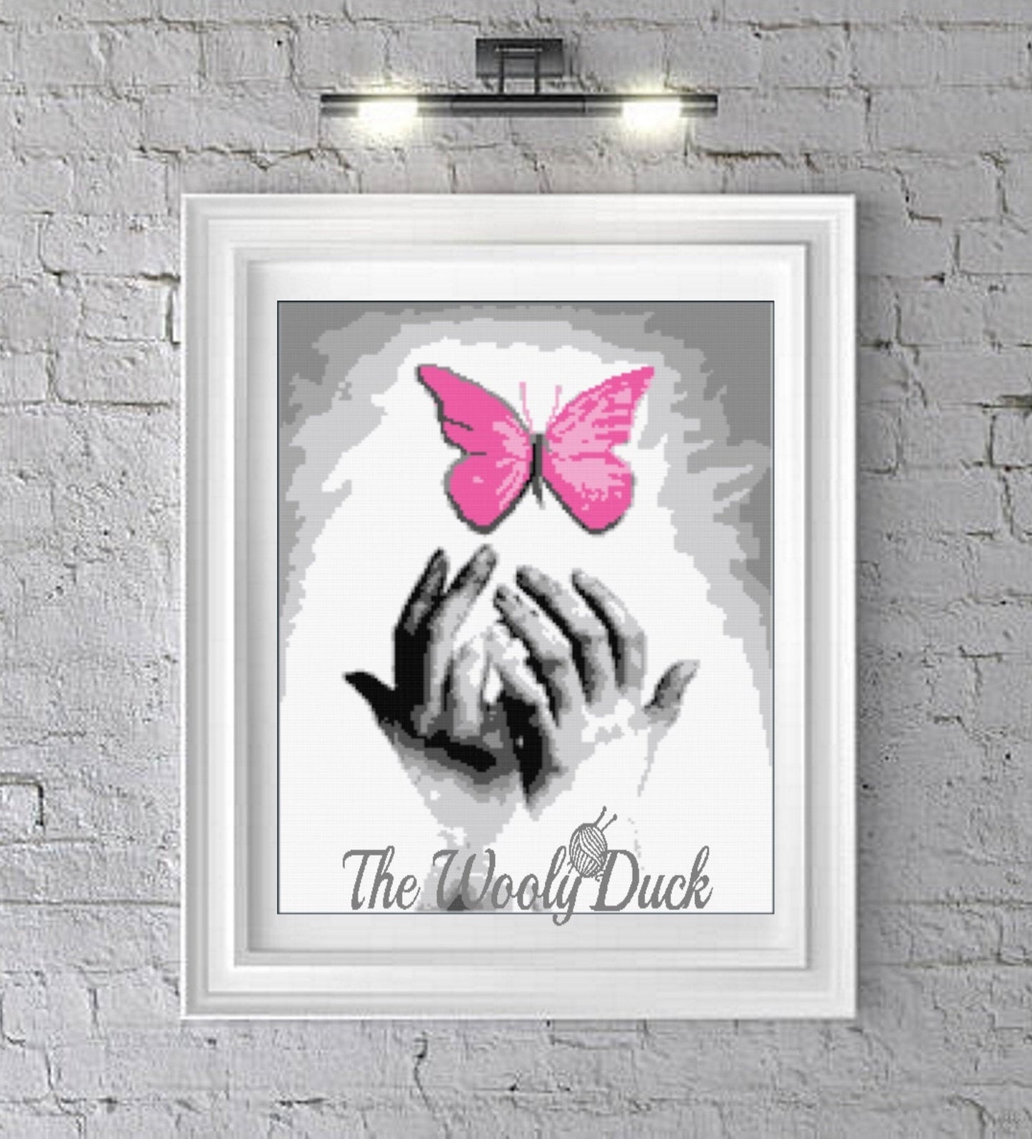 Pink Butterfly Crochet Graphghan Pattern