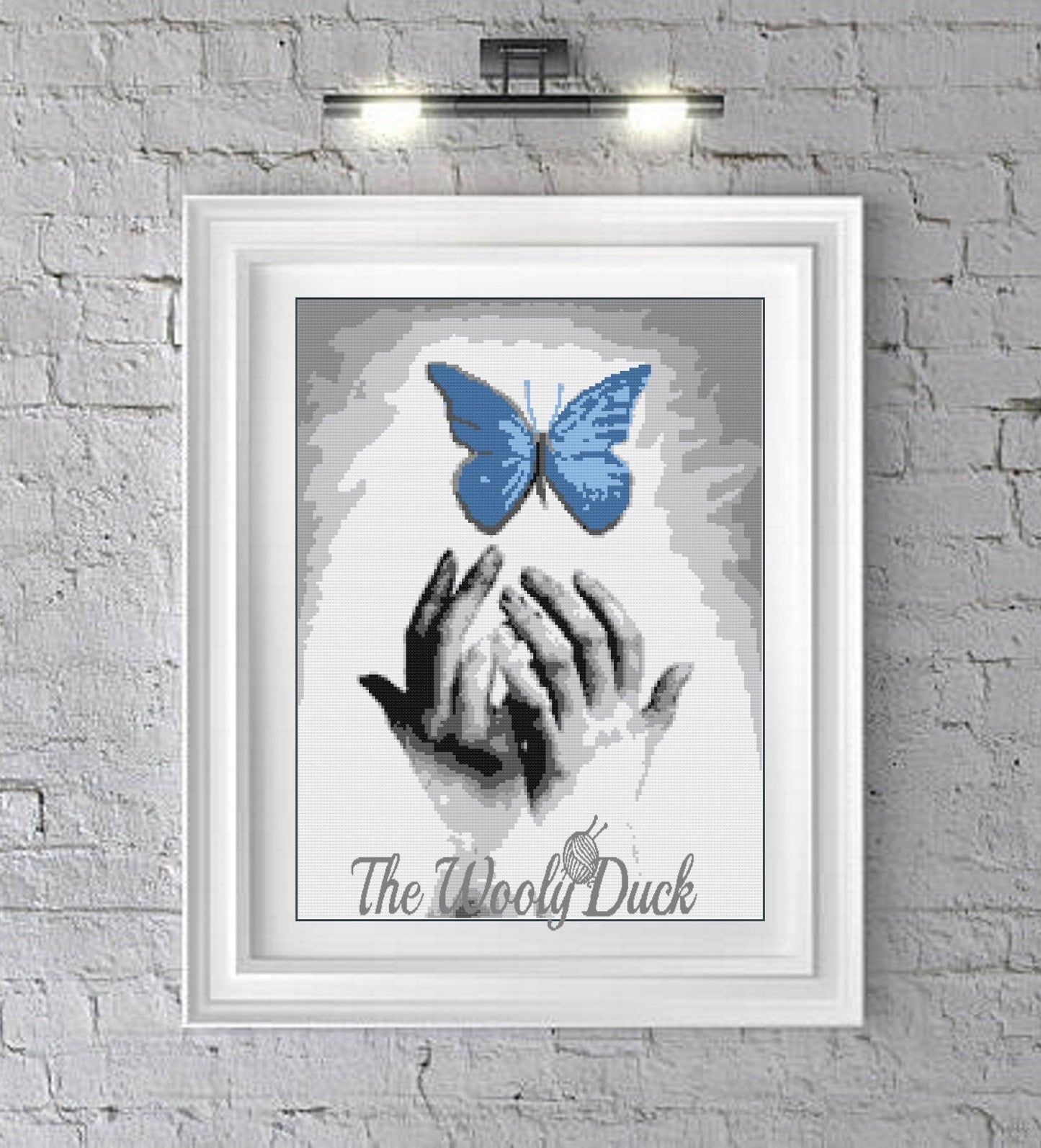 Blue Butterfly Crochet Graphghan Pattern