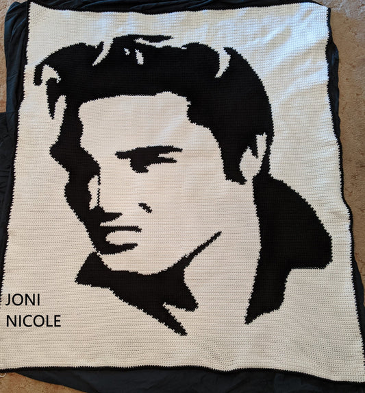 Elvis Presley Silhouette Crochet Pattern