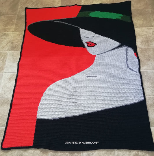 hat lady crochet graphghan pattern