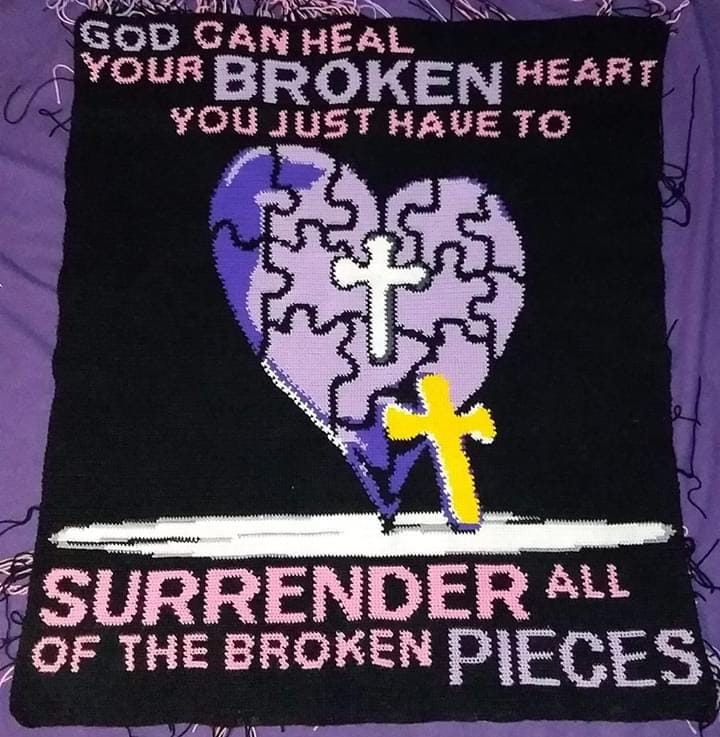 God Heals Crochet Graphghan Pattern (Queen Size)